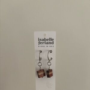 Isabelle Ferland Minimalist Wooden Earrings
